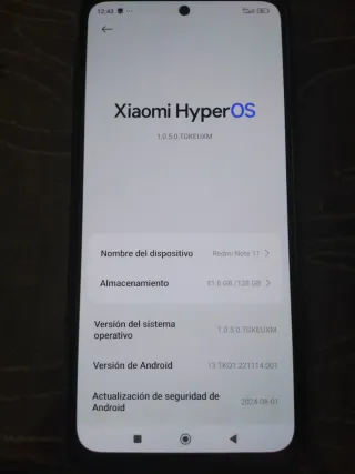 Xiaomi Redmi Note 11 6ran 128 gigas