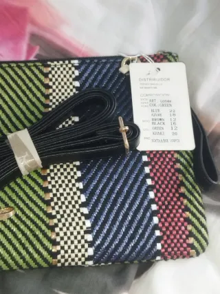 Bolso de hombro multicolor