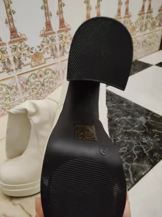 Botas de plataforma rosa,negra,blanca, talla 37