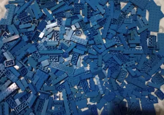 LEGO - Lotto pezzi blu 1,12 kg.