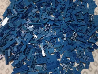 LEGO - Lotto pezzi blu 1,12 kg.