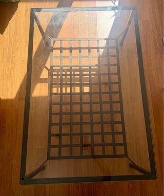 Mesa Centro Hierro y Cristal No se hace envio