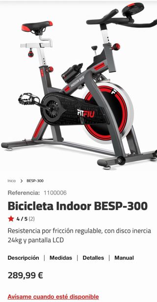 Bicicleta Spinning Indoor Fit Fiu