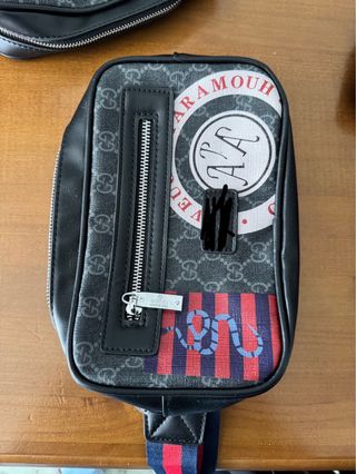 Riñonera moda Negra Multicolor