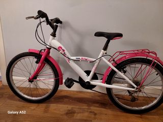 Bicicleta Niña 20 Teens Rosa y Blanca