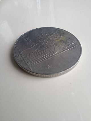 Moneda 100 Liras Italia 1957