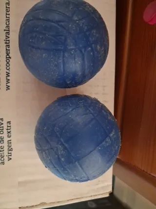 Set di bocce in plastica blu