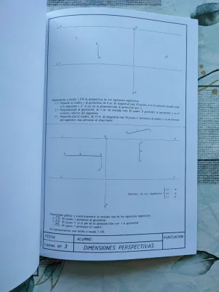 P.D.T. Nº 8: Iniciación a la perspectiva cónica.