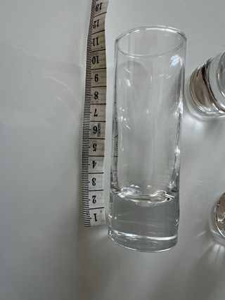 8 Vasos de chupito de cristal