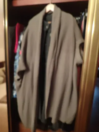 Vestido largo rayas beige y negro