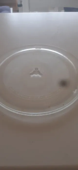 Plato giratorio para microondas de cristal