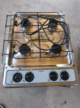 Placa de gas 4 fuegos (enciende con mechero)