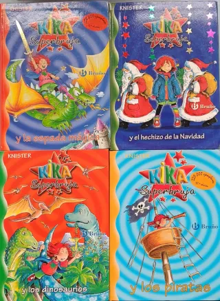 Lote 4 libros Kika Superbruja