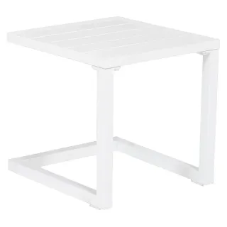 MESA AUXILIAR BARBADOS ALUMINIO BLANCO