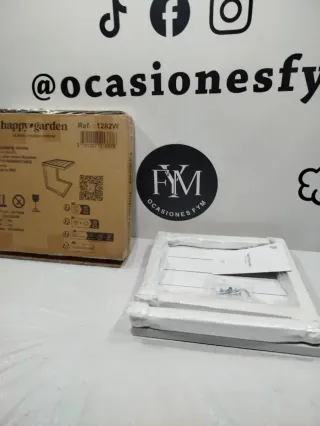 MESA AUXILIAR BARBADOS ALUMINIO BLANCO