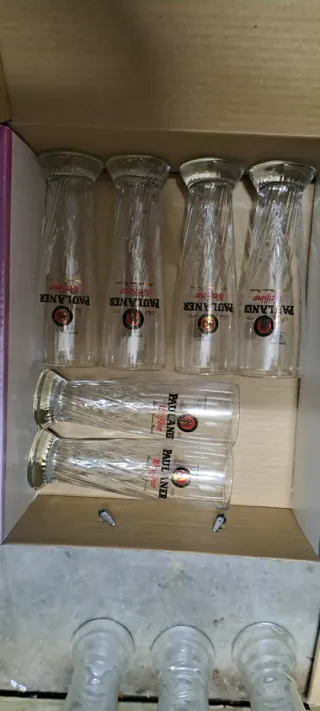 Lote 6 Vasos Cerveza Paulaner