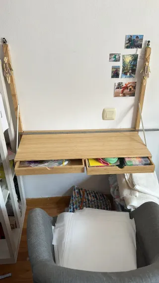 Escritorio Sklum madera y metal