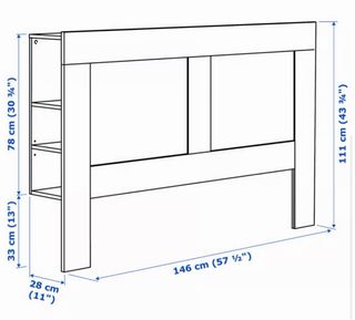 Cabecero IKEA BRIMNES con almacenaje