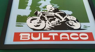 Bultaco Vence las 24H de 1972 ● Cuadro de 45x33 cm
