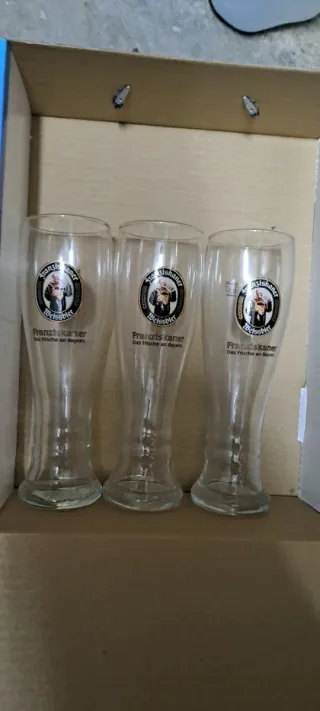 Lote 3 Vasos Cerveza Franziskaner