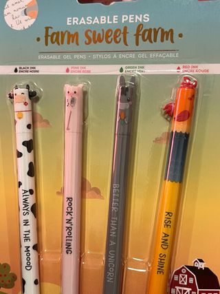 Penne cancellabili Legami Farm Sweet Farm
