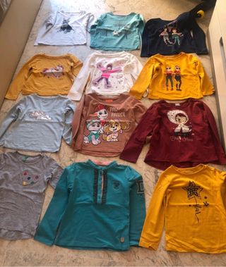 Lote 12 camisetas 6 años Kiabi, Carrefour,Benetton