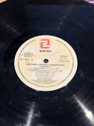 Vinilo Antonio Cortes Chiquete Eres Mia
