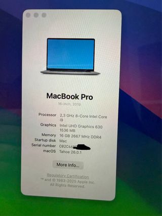 MacBook Pro i9 2019