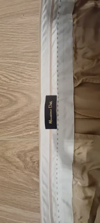 Pantalón mujer Massimo Dutti beige