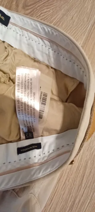 Pantalón mujer Massimo Dutti beige