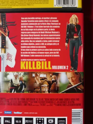 Kill Bill Vol. 1 y 2 DVD