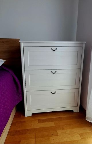 Cómoda Ikea Blanca 3 Cajones