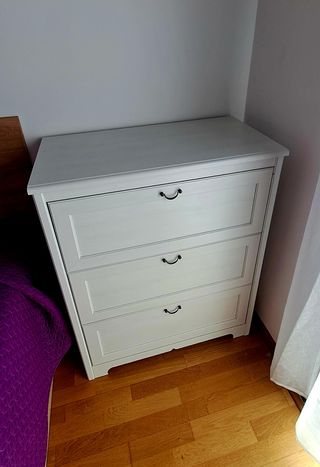 Cómoda Ikea Blanca 3 Cajones