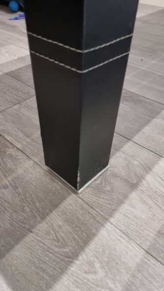 Mesa de salón cristal negro