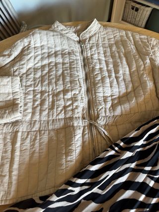 Conjunto Chaqueta y Falda Cebra Beige/Negro