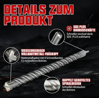 Broca SDS Plus CSOOM 35x600mm Profesional hormigón