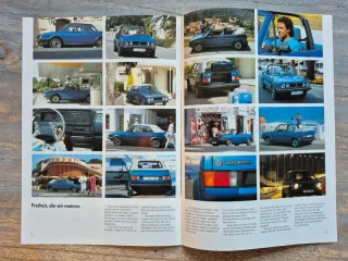Catálogo VW Golf 1 Cabriolet 1987