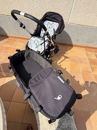 Carro de bebé con cuco y silla