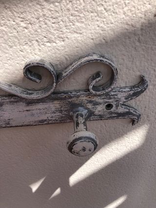 Perchero pared de hierro forjado