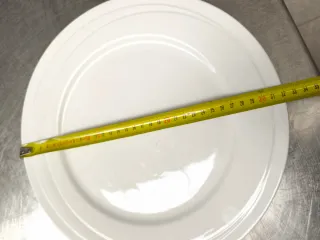 6 Plato blanco presentación 32cm