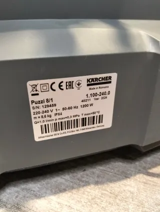 Karchër Puzzi 8/1 Lava-Aspiradora 1200 W