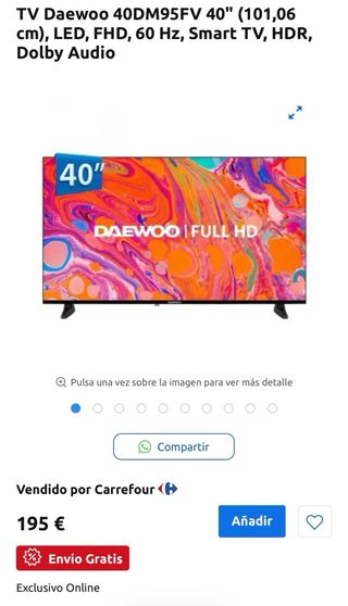 Televisión Daewoo 40 40DM95FV