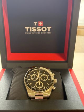 Reloj Tissot PR516 Cronógrafo Negro/Plateado