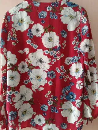 Camisa Pedro del Hierro floral roja
