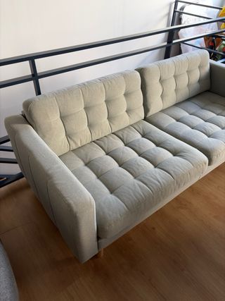 Sofá 3 plazas Ikea beige/gris