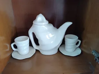 Juego café Modernista Gaudí blanco