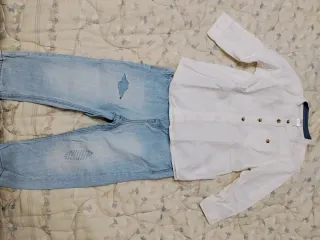 Jeans H&M strappati azzurri