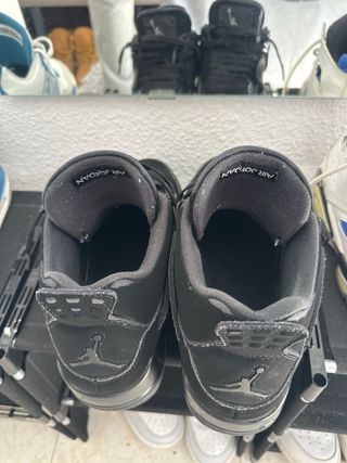 Jordan Retro 4 Zapatillas Negras/Grises