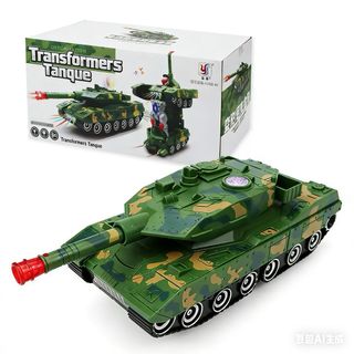 Tanque juguete transformable NUEVO con luz ymusica