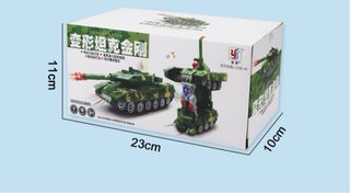 Tanque juguete transformable NUEVO con luz ymusica